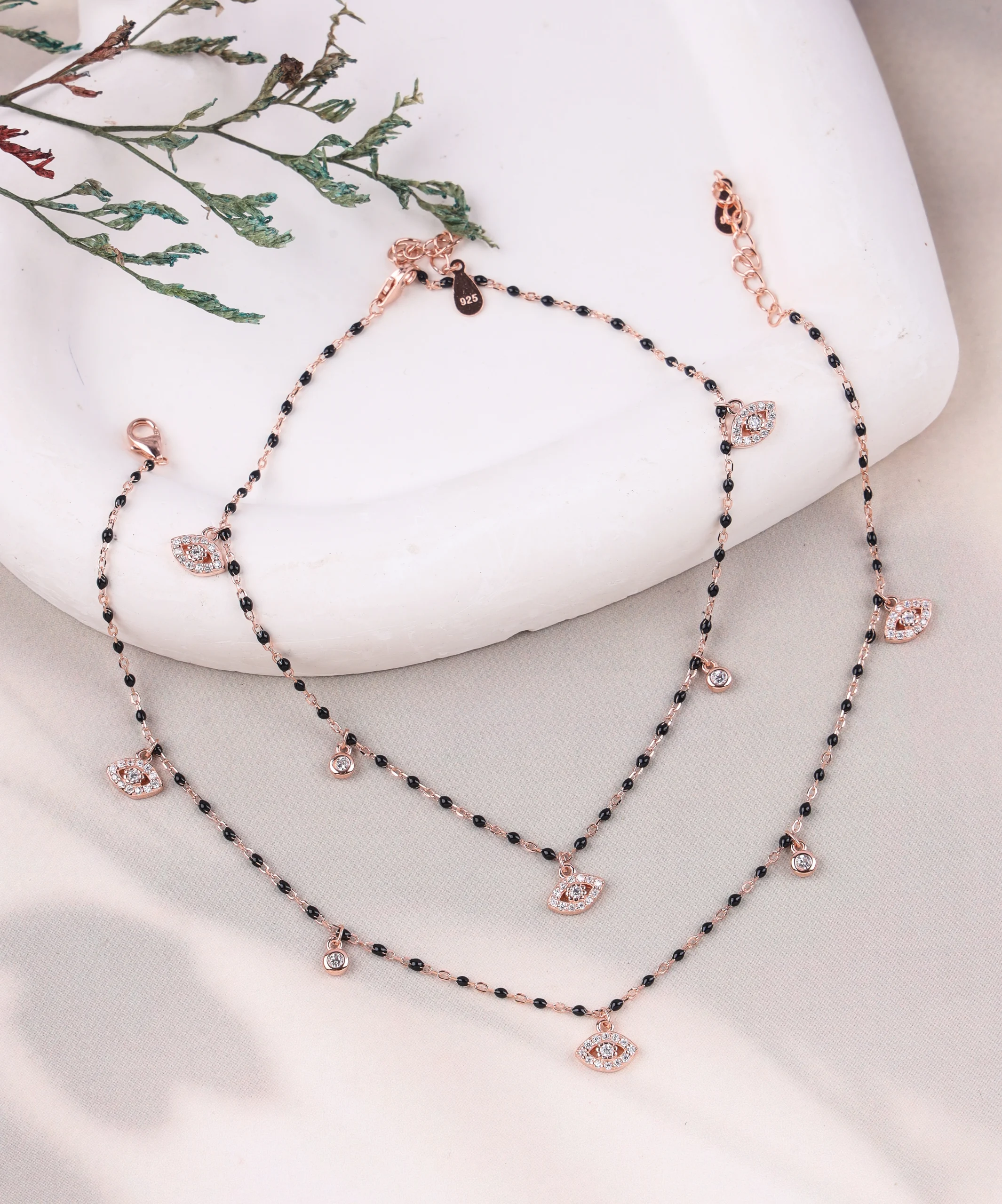 Mystic Gaze Silver Anklet