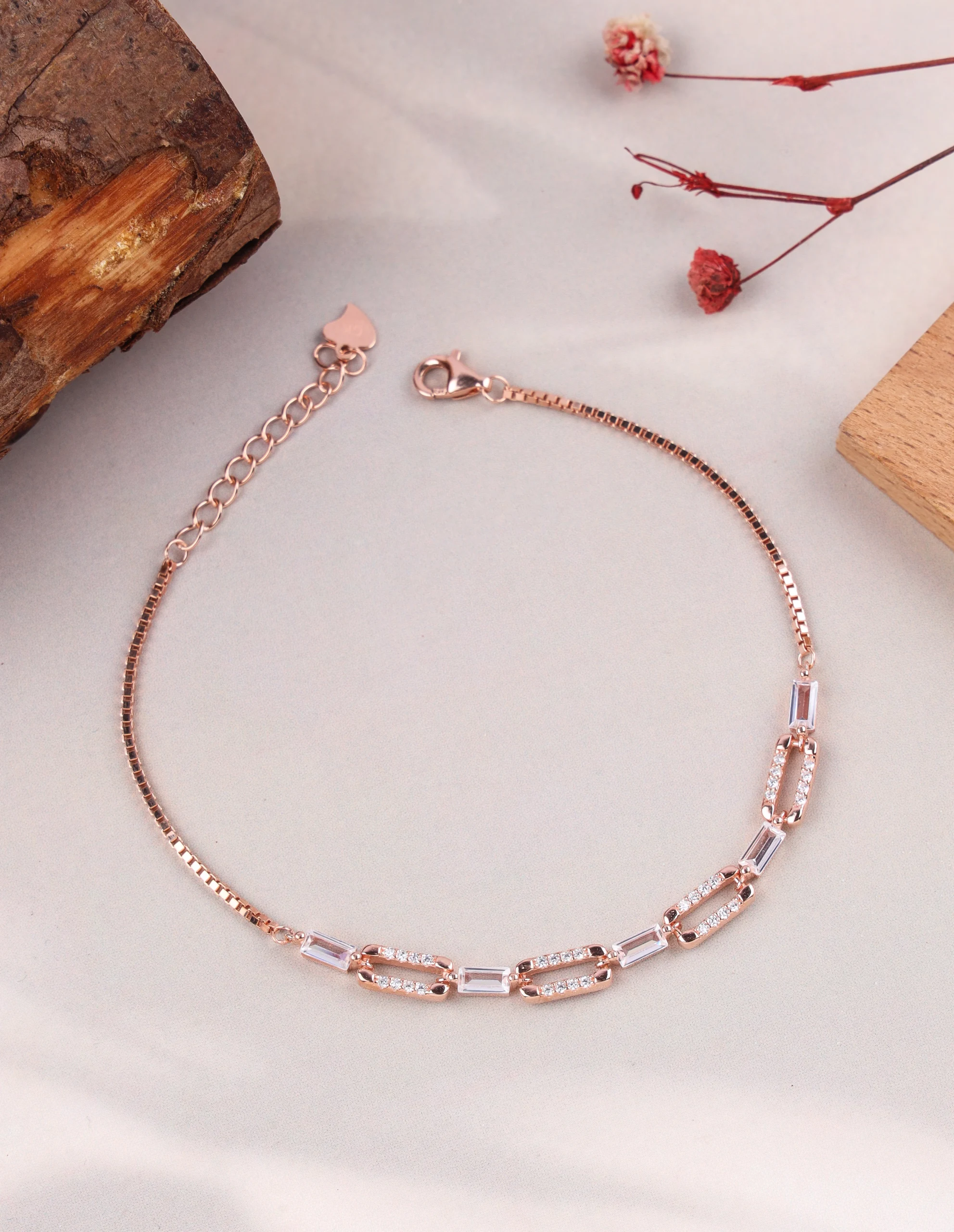 Rosegold Interlink Bracelet