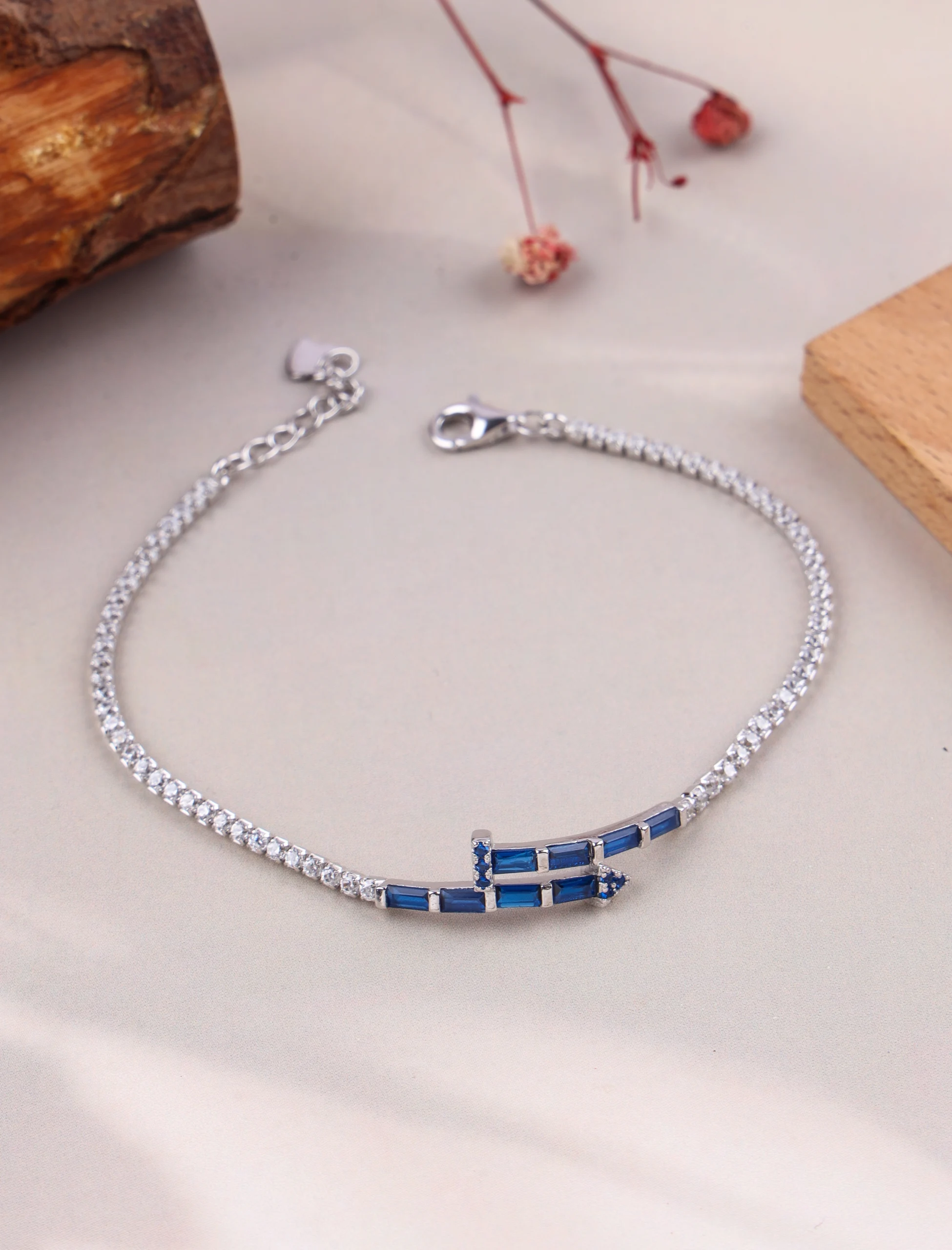 Sapphire Enigma Tennis Bracelet