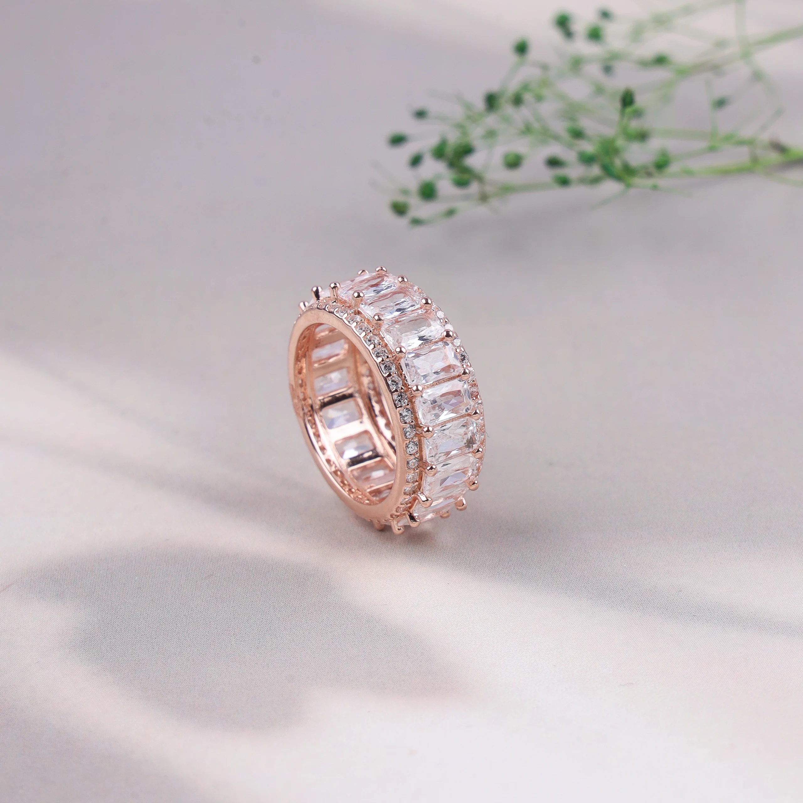 The Arctic Glacier Eternity Band (Rose Gold)