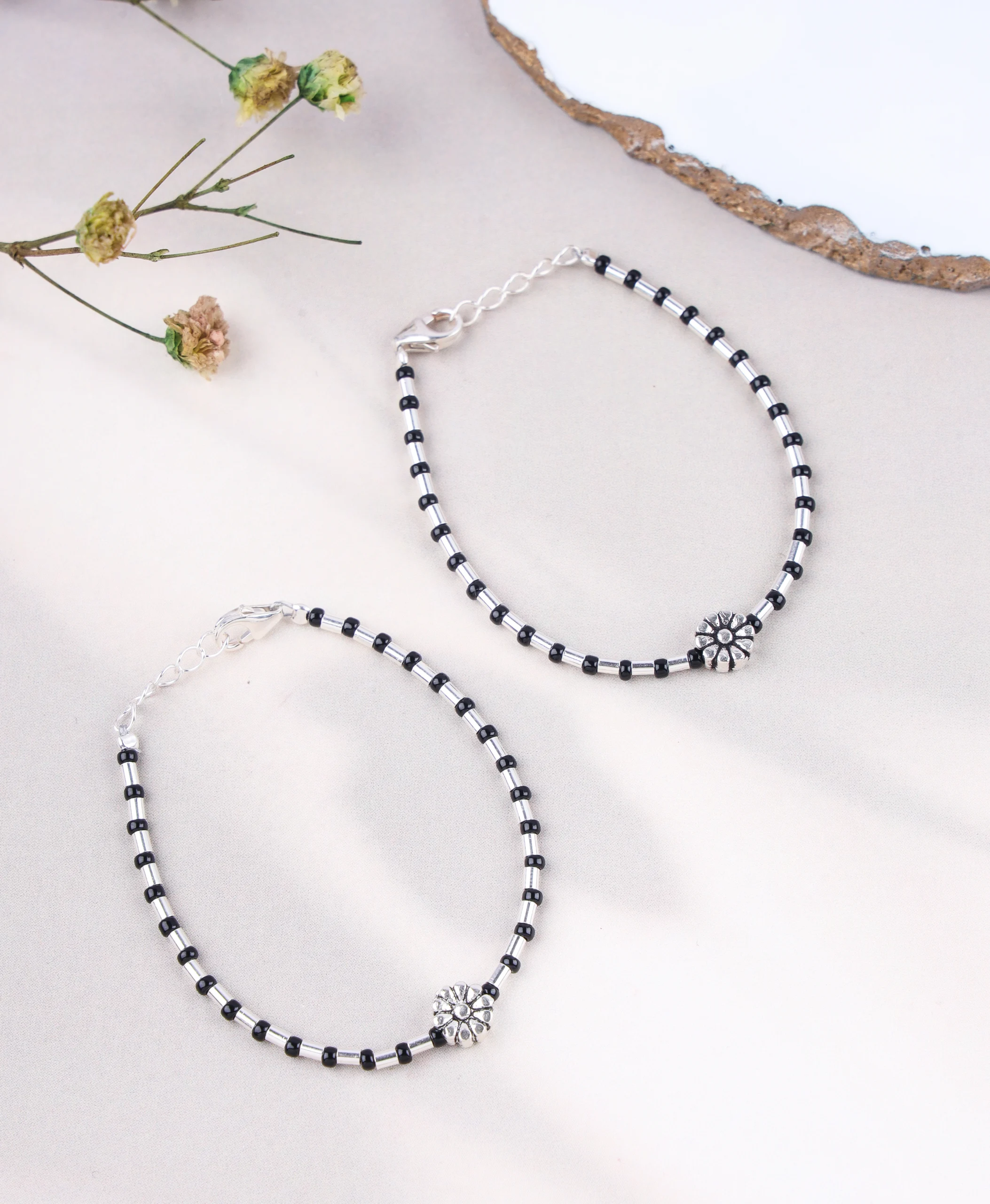 Petite Bloom Evil eye bracelet