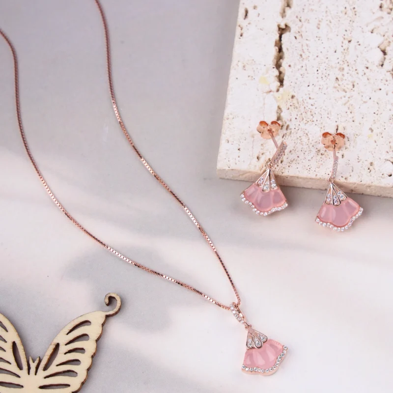 Rose Quartz Luxe Set (Rose Gold)