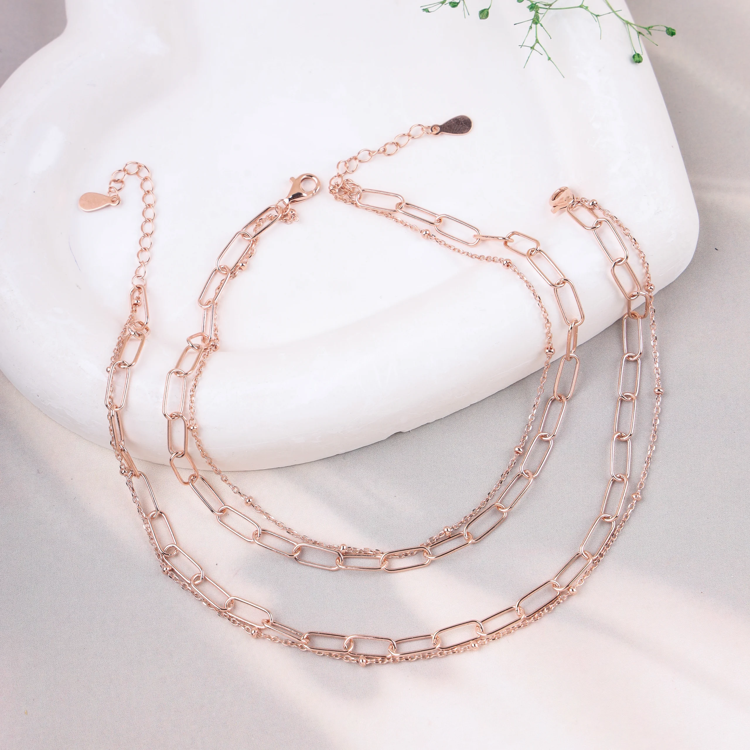 Luxe Layers Rosegold Anklets