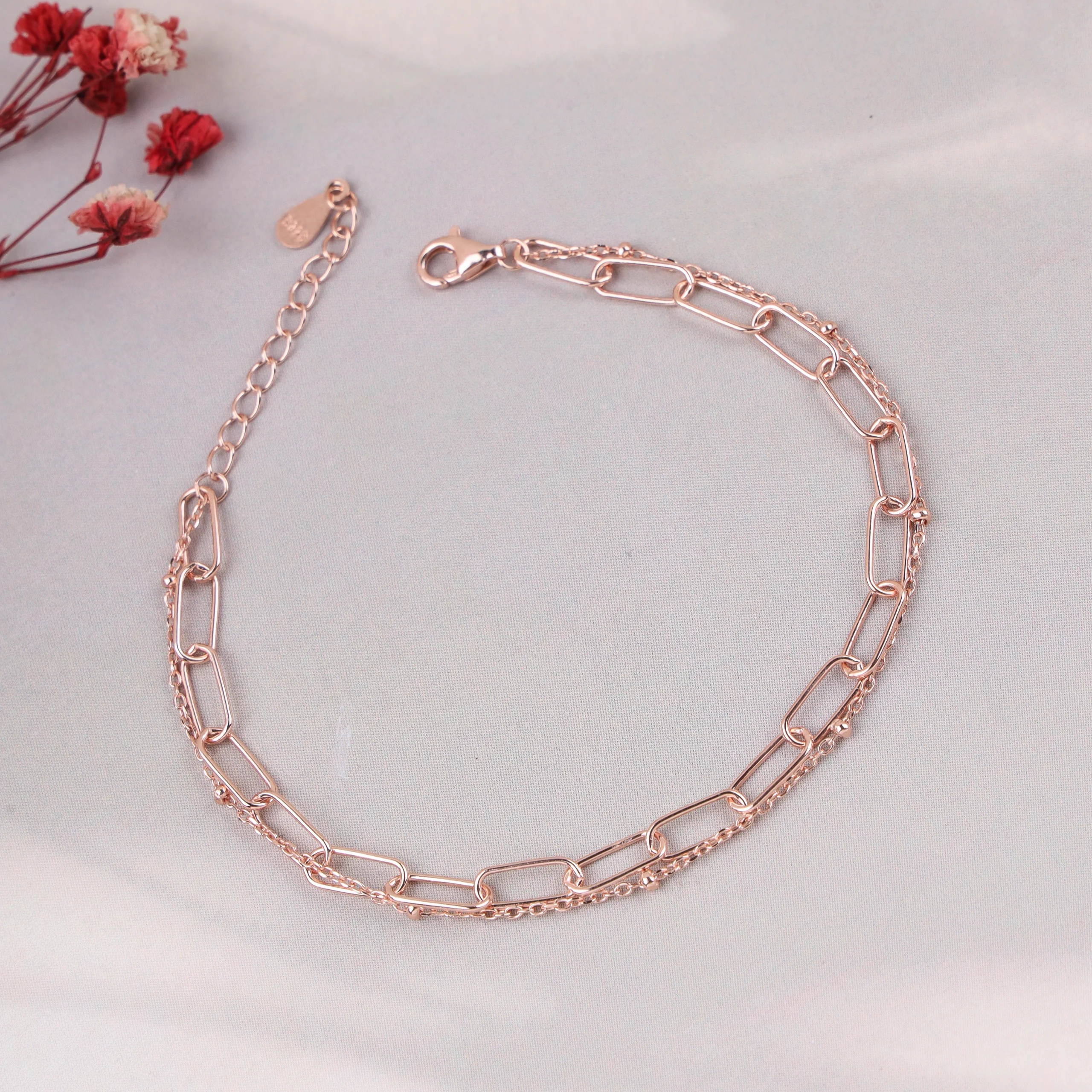 Layered Link Chain Bracelet