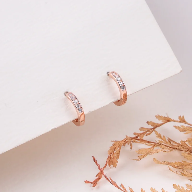 Rose Gold Delight Hoops