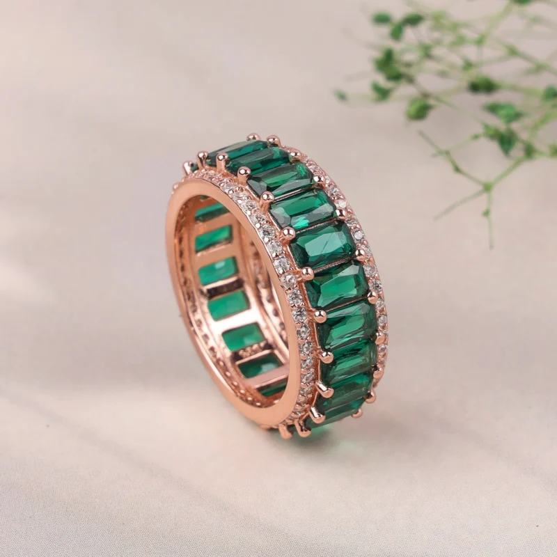 Emerald Garden Ring (Rose Gold)