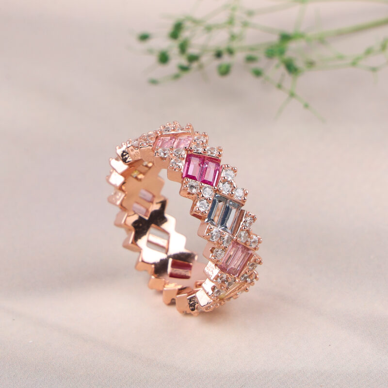 Rainbow Eternity Ring