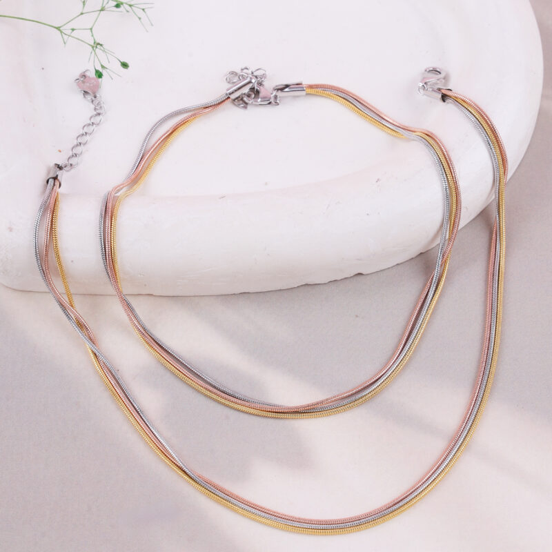 The Tricolor Liquid Silk Anklet