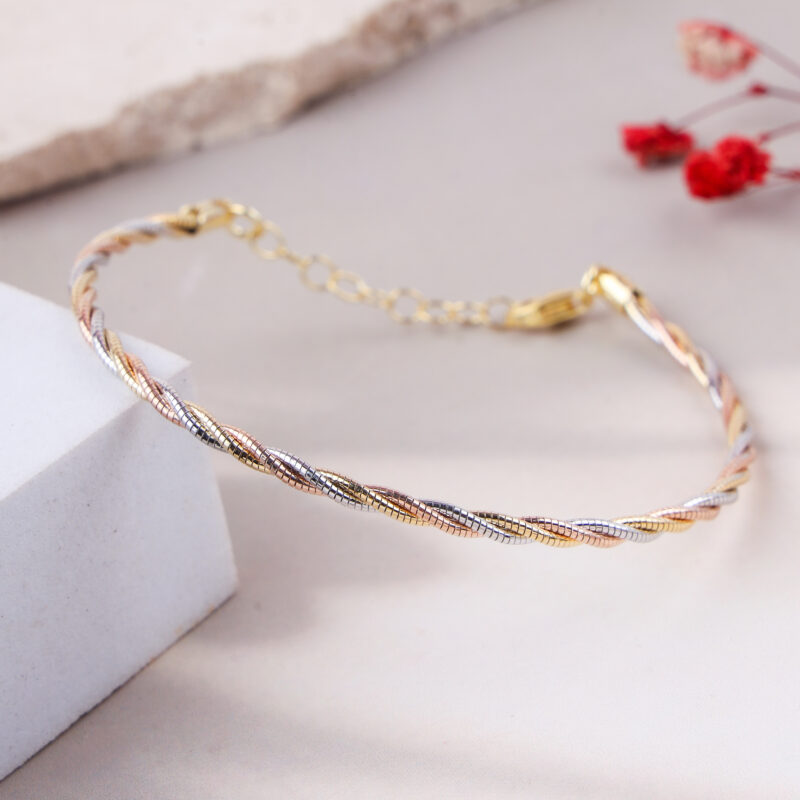 Tri-Color Trinity Bracelet