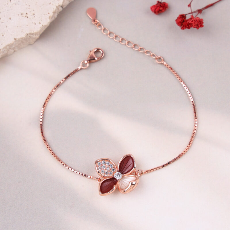 The Crimson Clover Bracelet