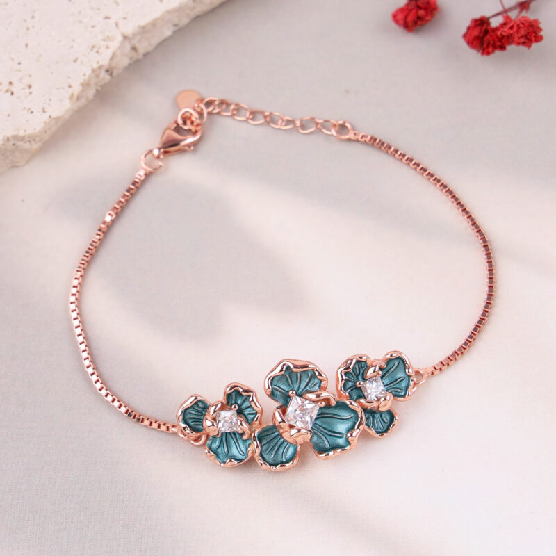 The Teal Blossom Bracelet
